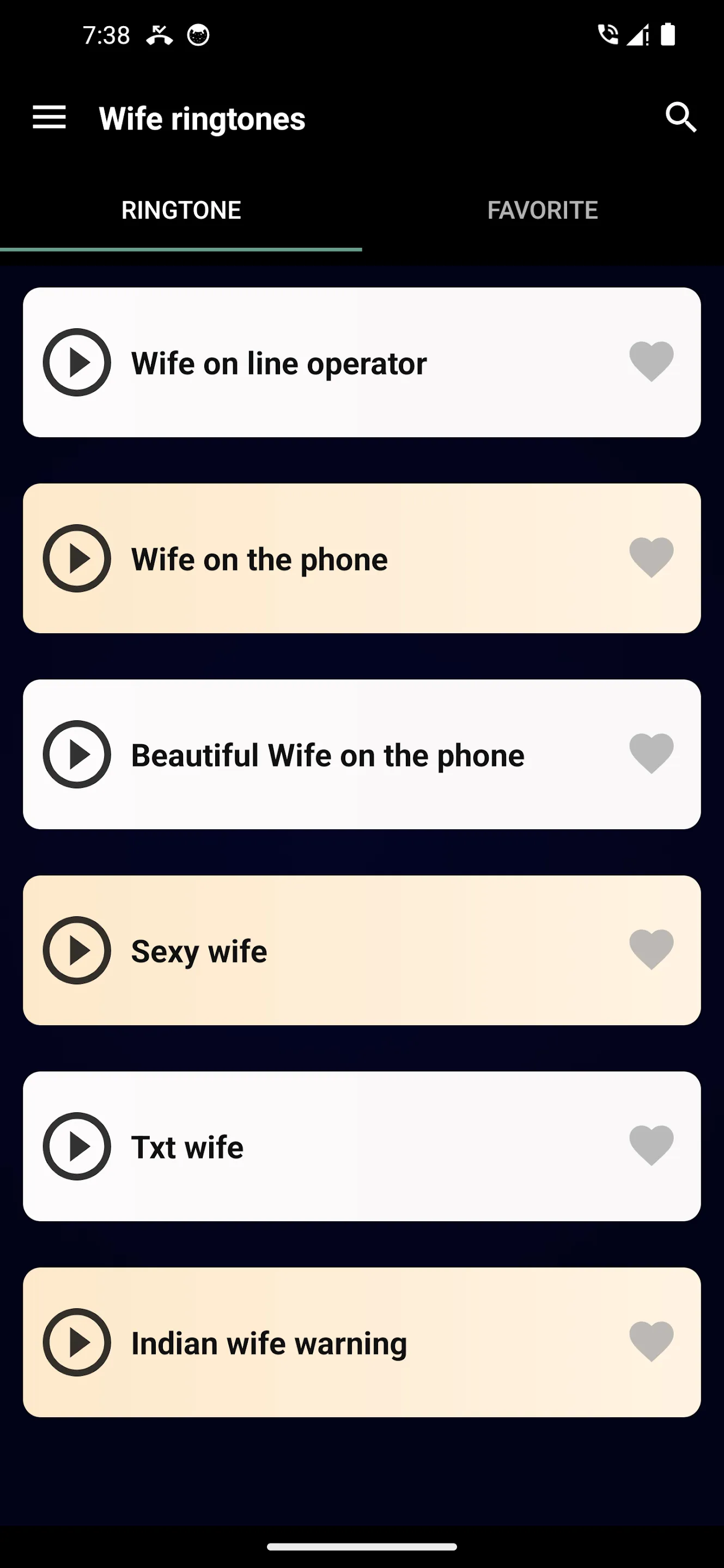 Wife ringtones | Indus Appstore | Screenshot