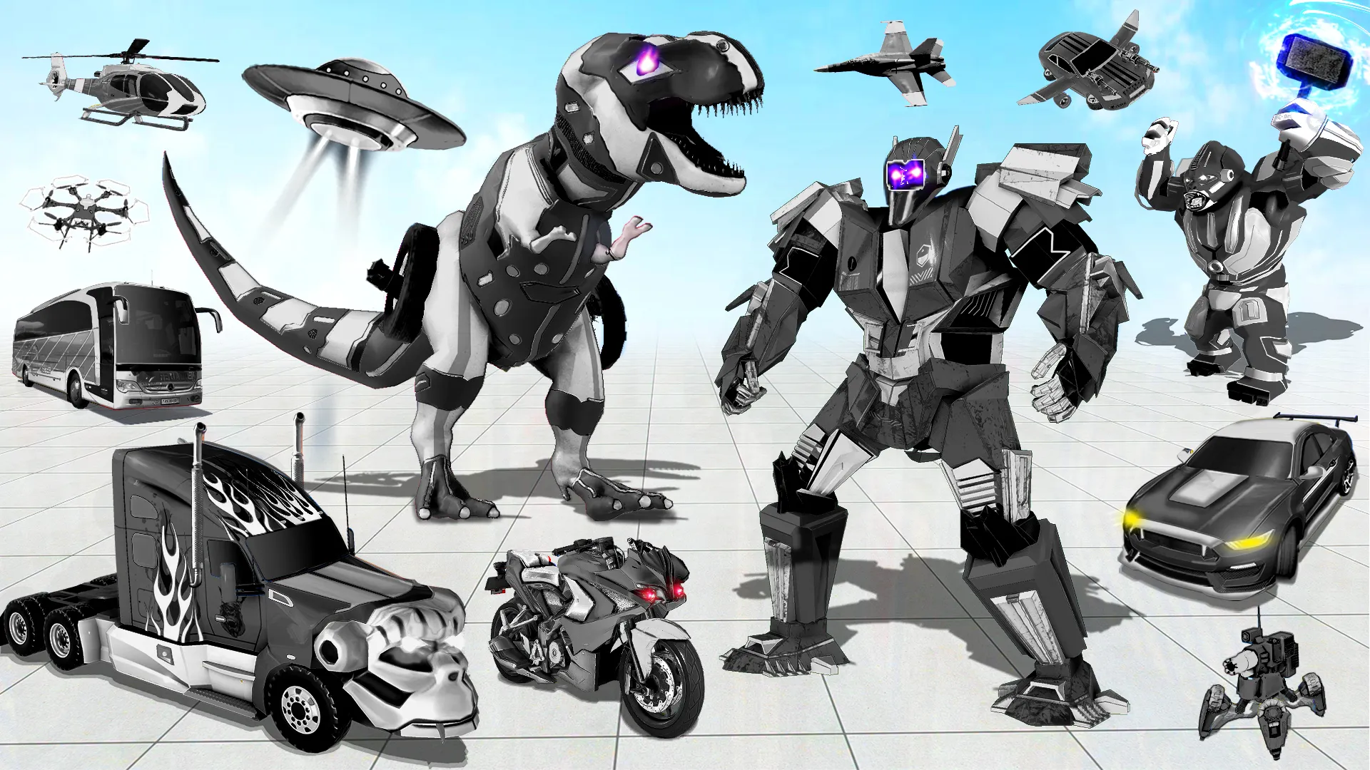 Dino Car Robot Transform Games | Indus Appstore | Screenshot