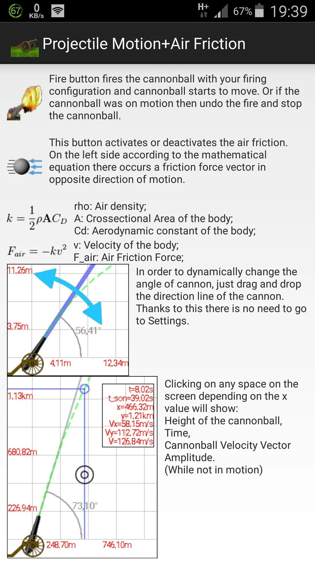 Projectile Motion Simulation w | Indus Appstore | Screenshot