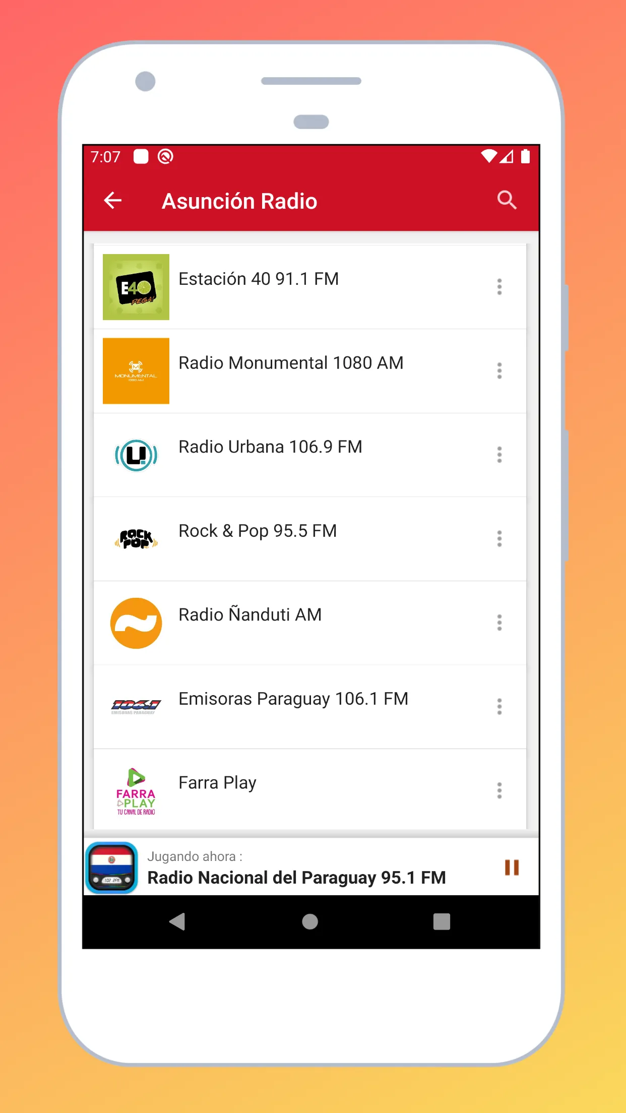 Radio Paraguay + Radio Online | Indus Appstore | Screenshot