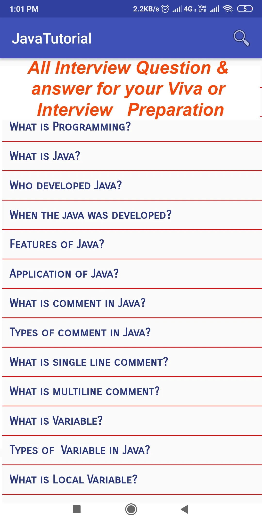Java Programming App | Indus Appstore | Screenshot