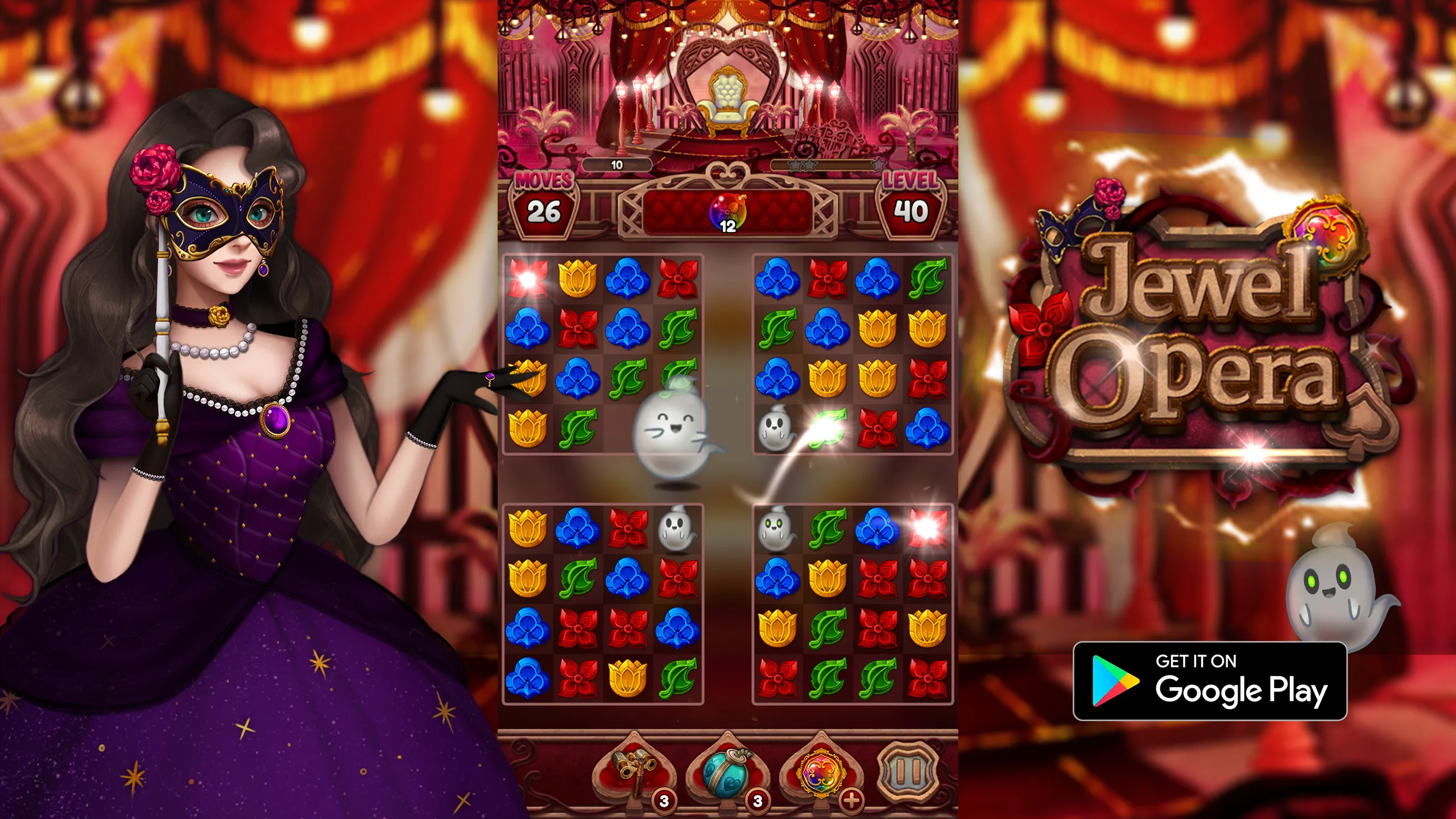 Jewel Opera: Match 3 Game | Indus Appstore | Screenshot