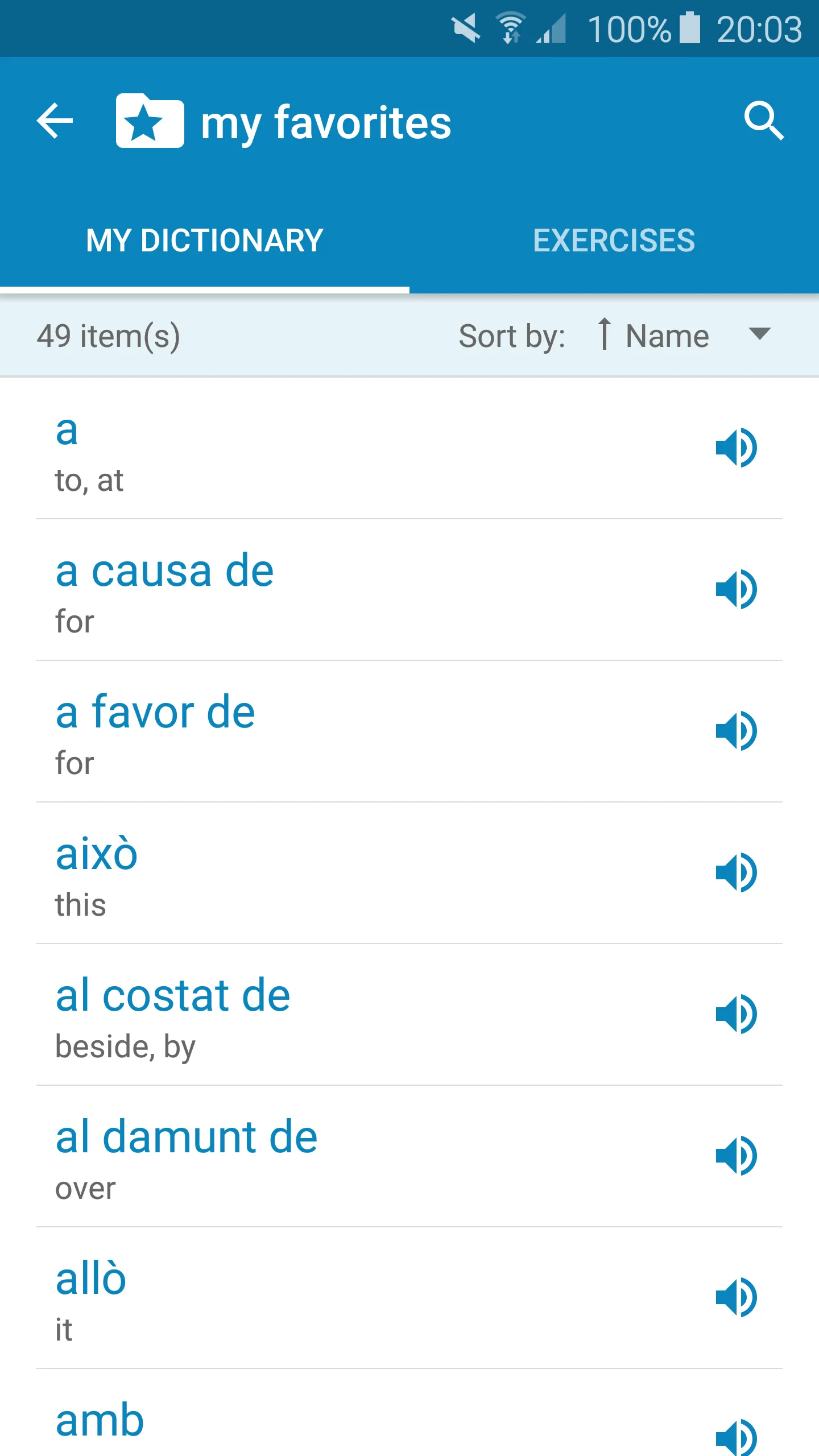 Catalan-English Dictionary | Indus Appstore | Screenshot