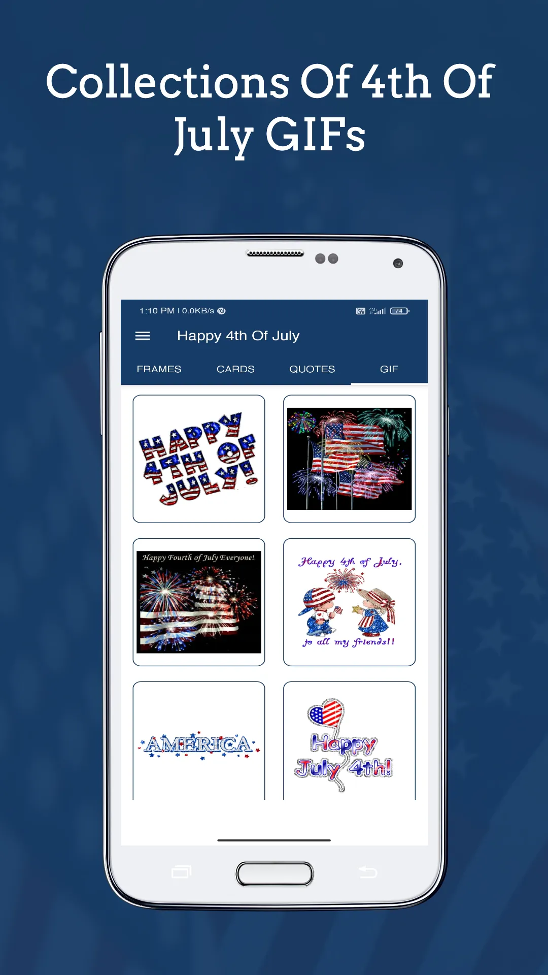 4th Of July Wishes & Cards | Indus Appstore | Screenshot