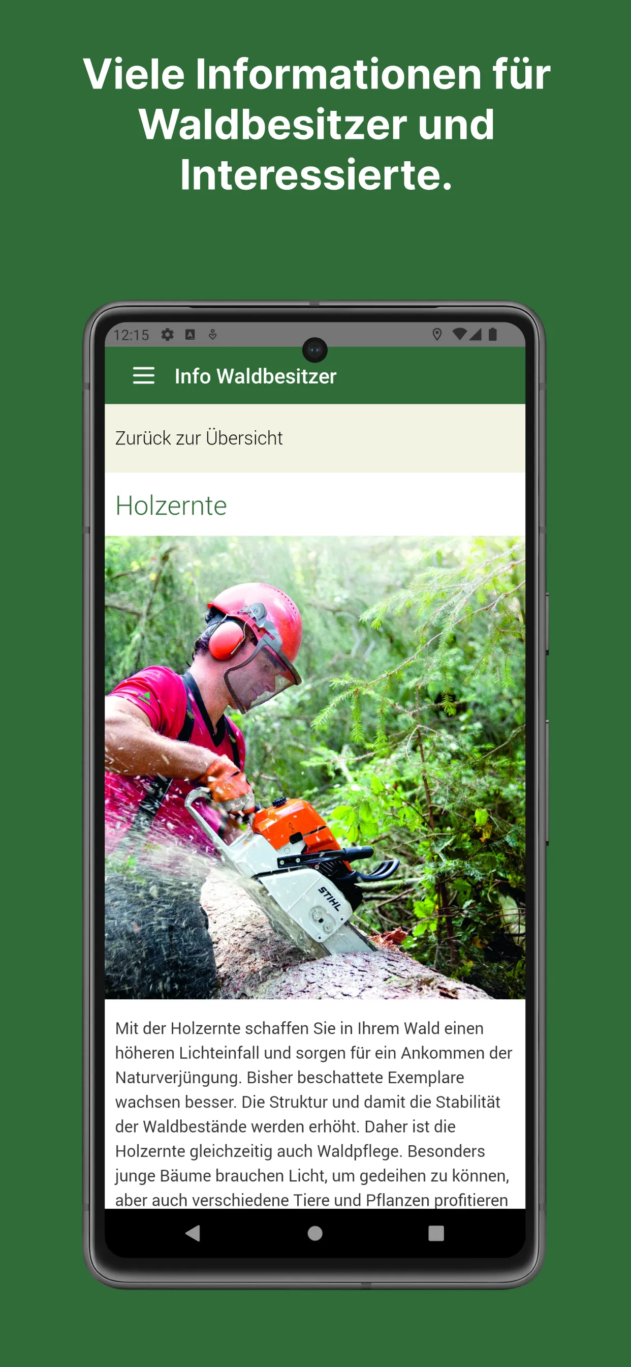 Waldfinder Vorarlberg | Indus Appstore | Screenshot