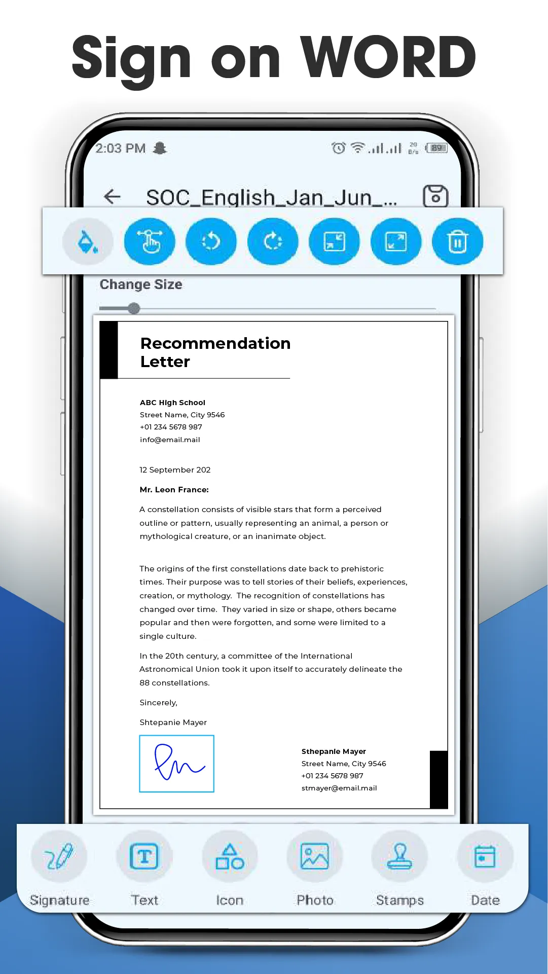 Signature Scanner,Digital Sign | Indus Appstore | Screenshot