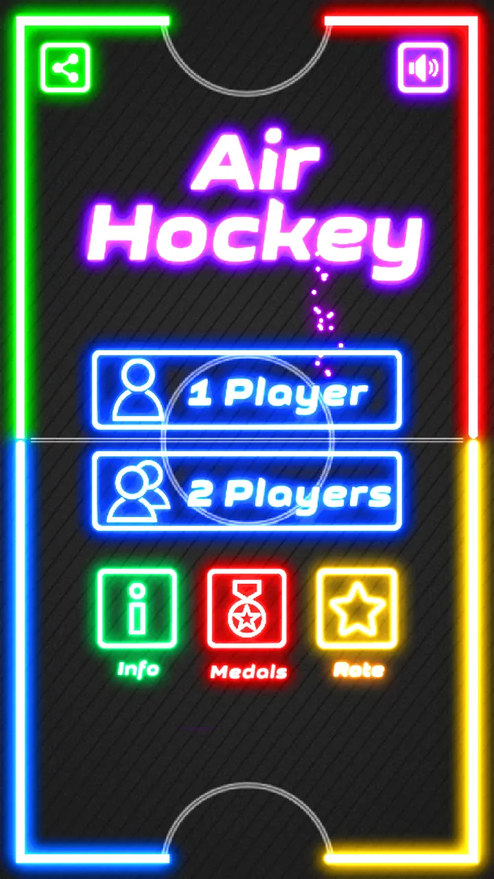 Air Hockey Glow: 2 Players | Indus Appstore | Screenshot