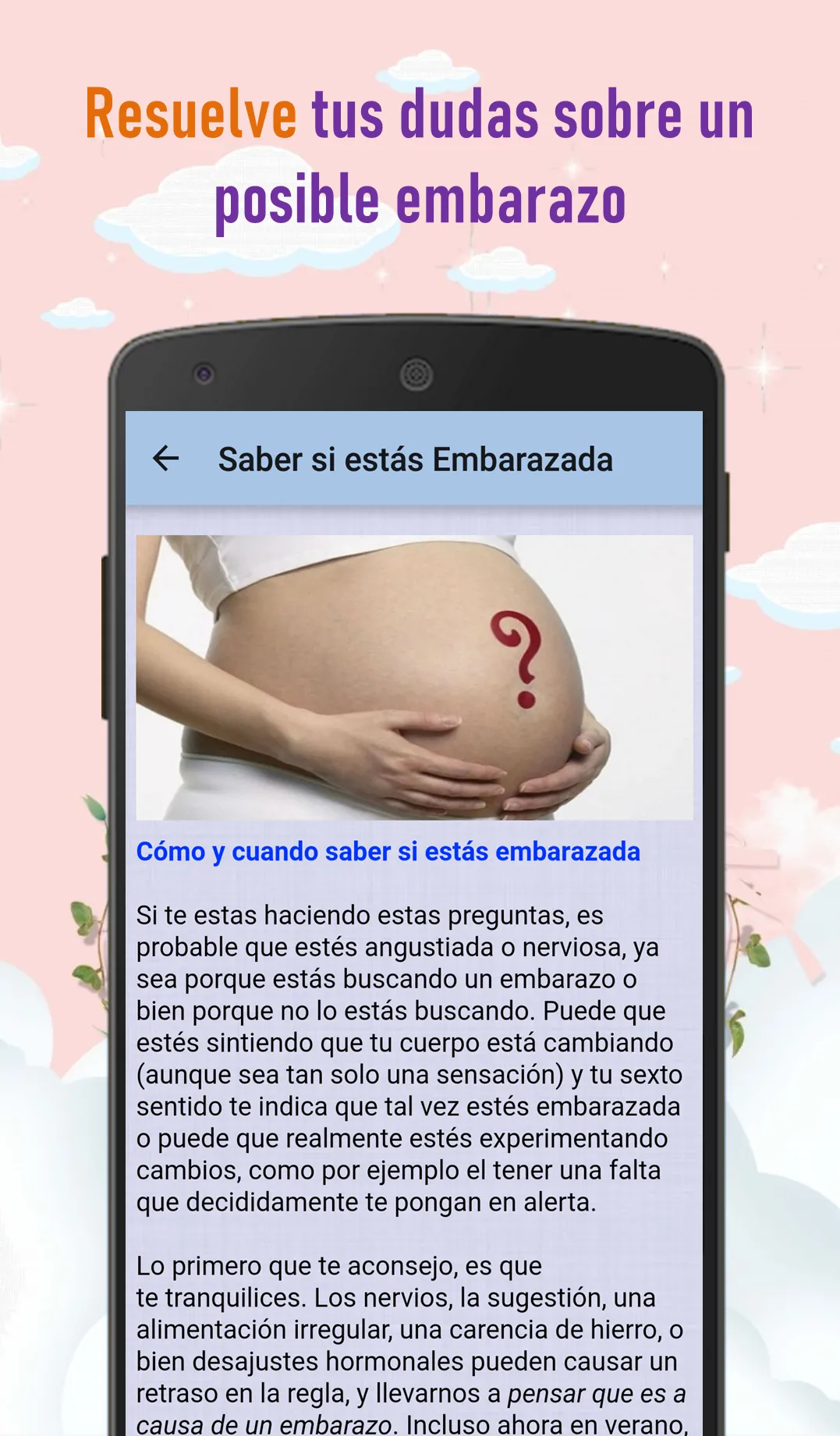 Como saber si estás embarazada | Indus Appstore | Screenshot