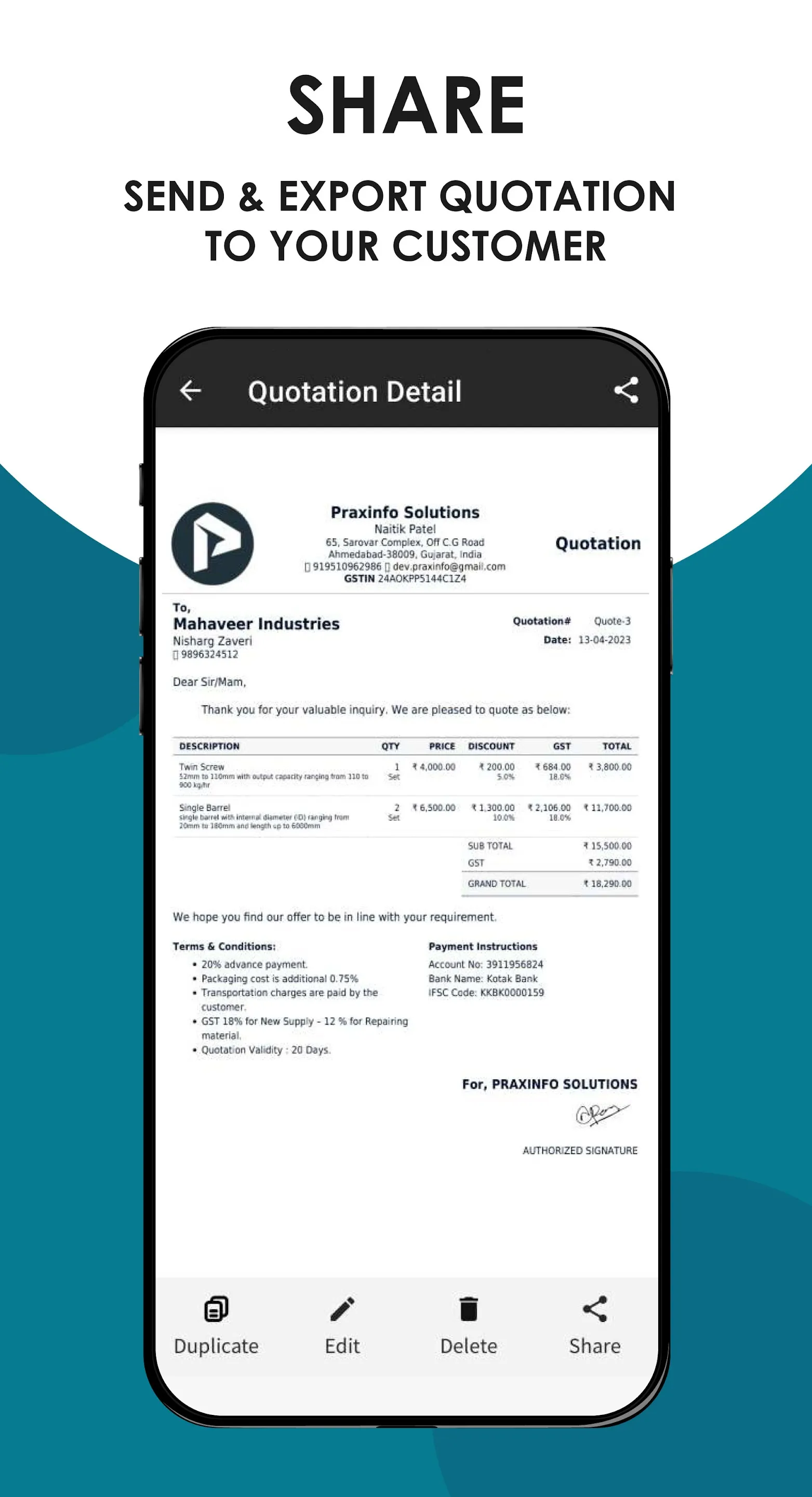 Quotation Maker | Indus Appstore | Screenshot