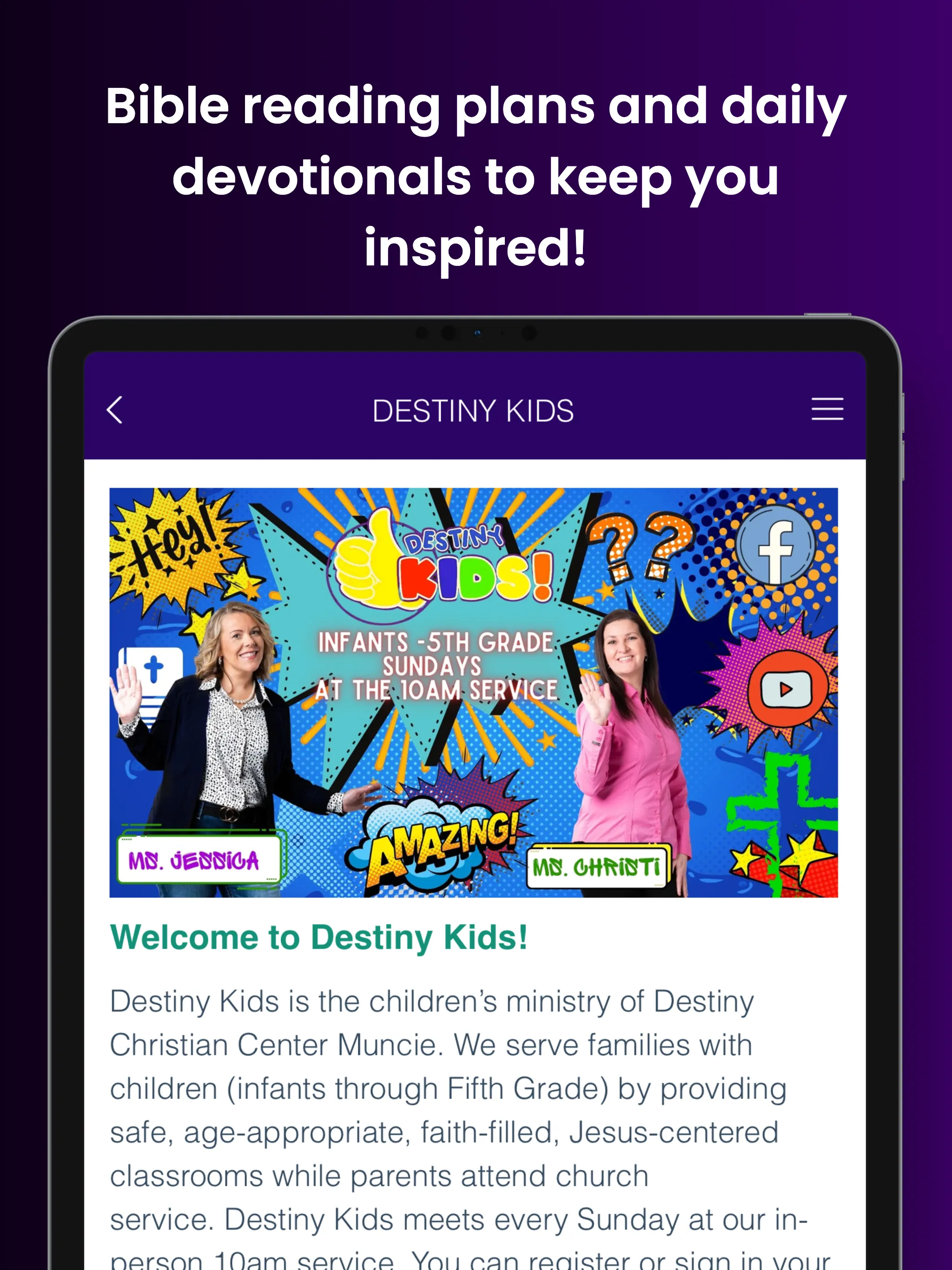 Destiny Christian Muncie | Indus Appstore | Screenshot