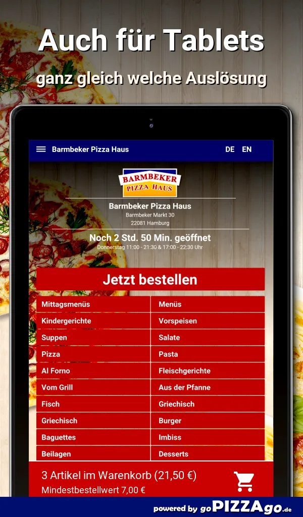 Barmbeker Pizza Haus Hamburg | Indus Appstore | Screenshot