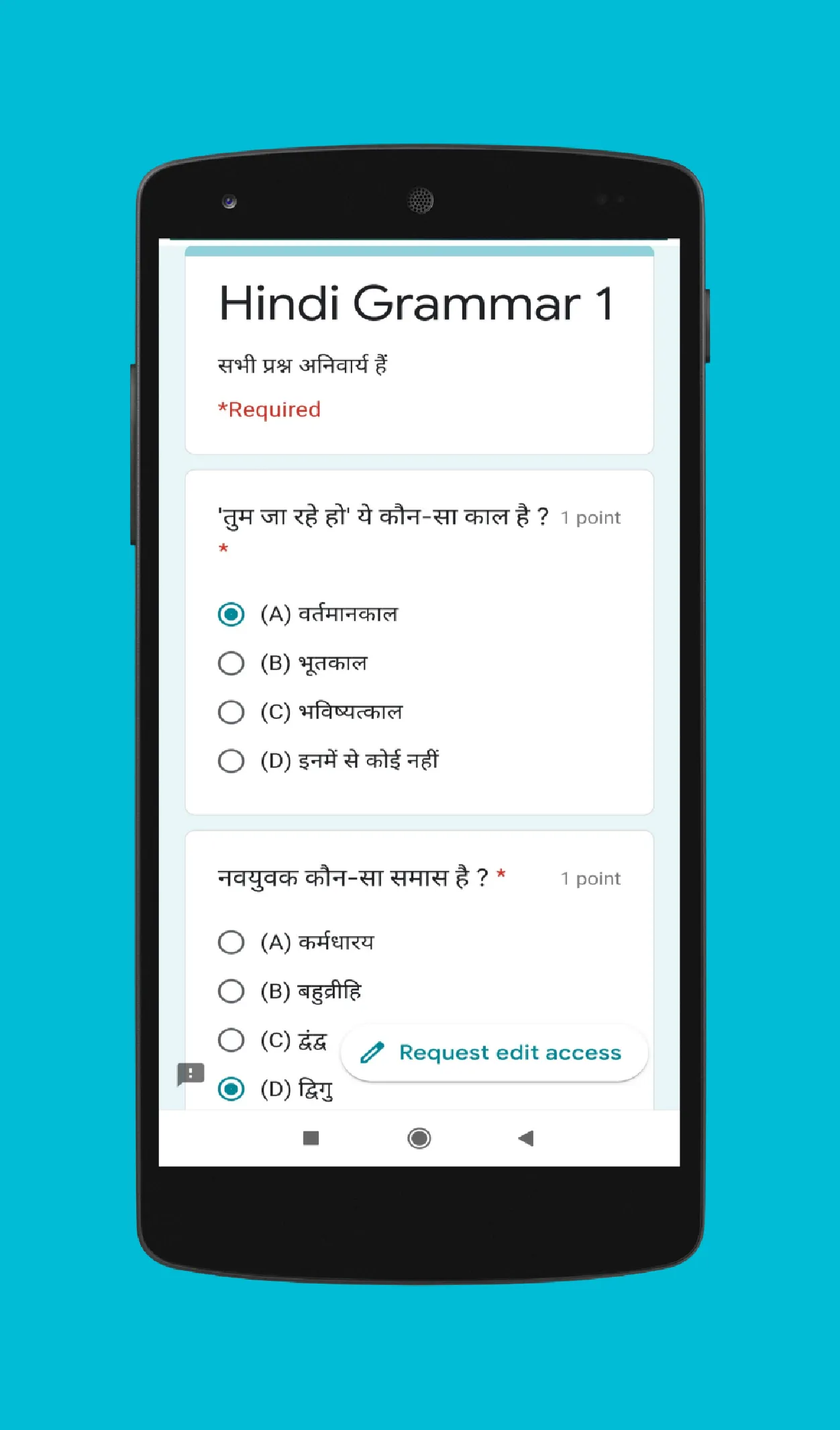 Hindi Grammar सामान्य हिन्दी | Indus Appstore | Screenshot