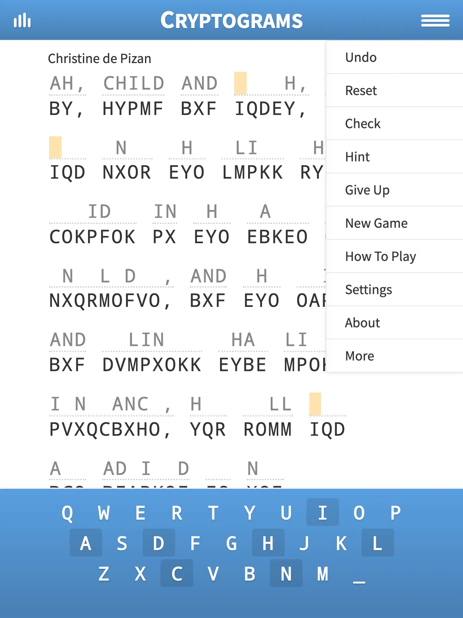 Cryptograms · Decrypt Quotes | Indus Appstore | Screenshot