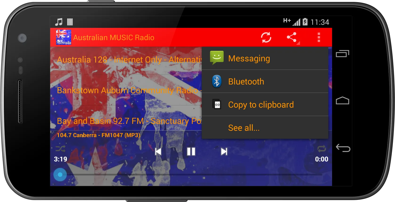 Australia MUSIC Radio | Indus Appstore | Screenshot