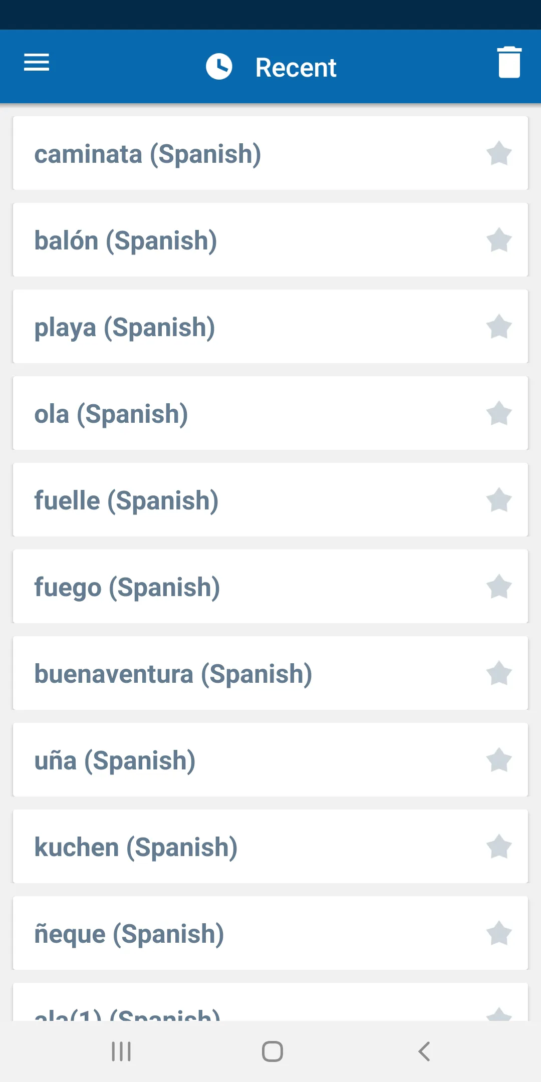 Concise Oxford Spanish Dict. | Indus Appstore | Screenshot