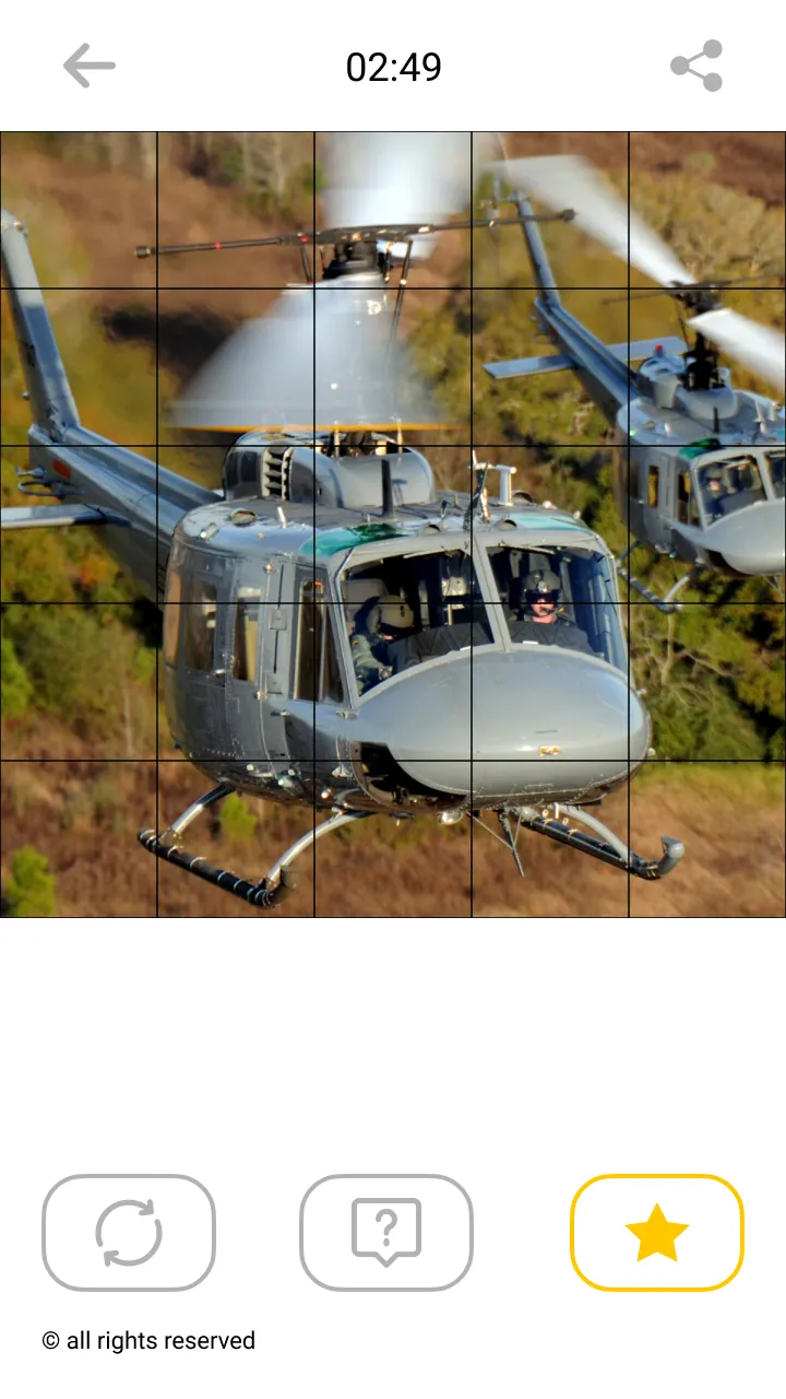 Helicopter Mosaic Puzzles | Indus Appstore | Screenshot