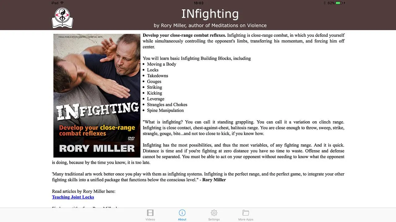 INfighting / Rory Miller | Indus Appstore | Screenshot