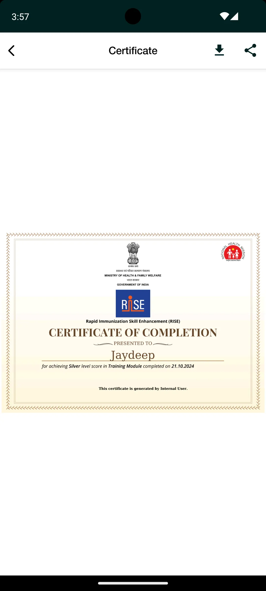 RISE-Immunization Training App | Indus Appstore | Screenshot
