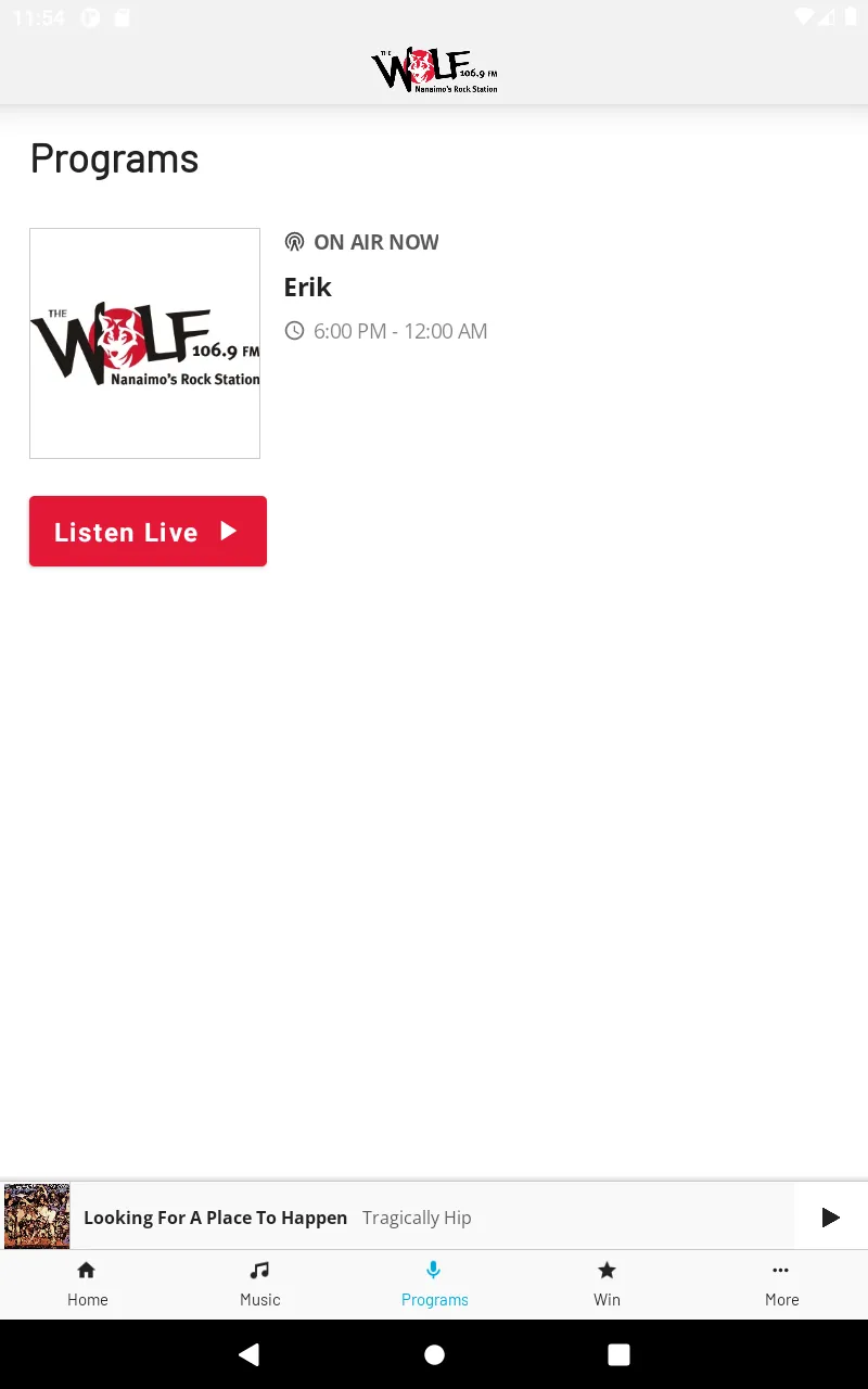 106.9 The Wolf - Nanaimo | Indus Appstore | Screenshot