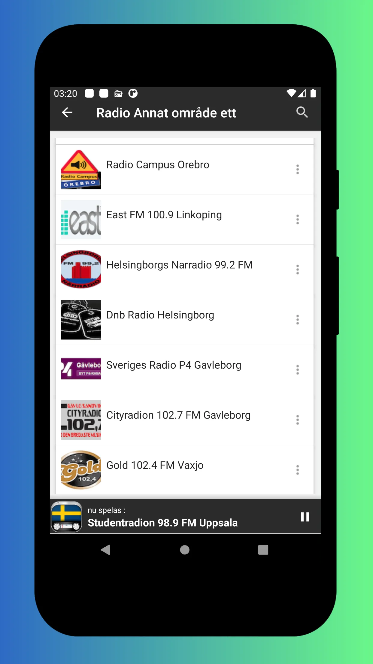 Radio Sweden FM - DAB Radio | Indus Appstore | Screenshot