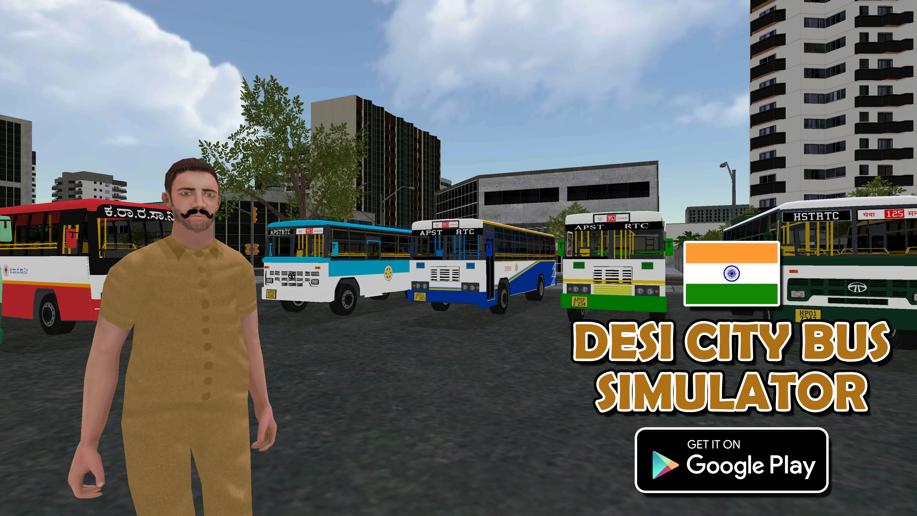 Desi City Bus Indian Simulator | Indus Appstore | Screenshot
