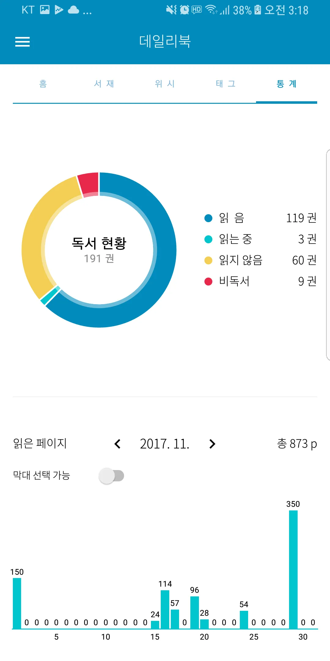 데일리북 Pro (도서 관리, 독서 기록) | Indus Appstore | Screenshot