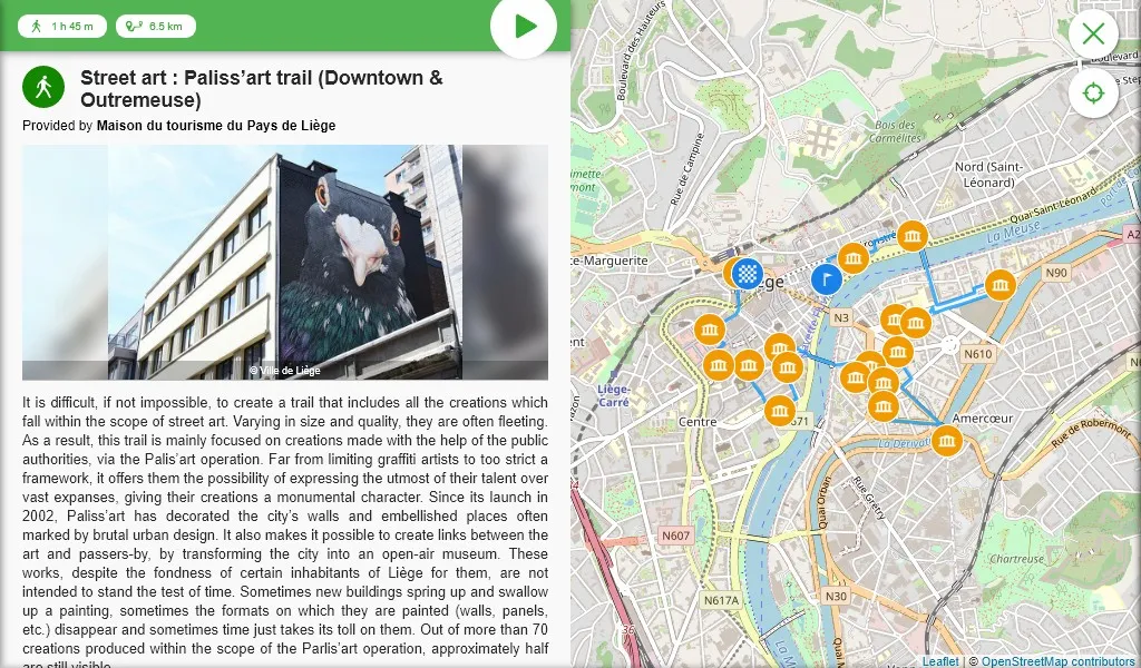 Walks through Liège | Indus Appstore | Screenshot