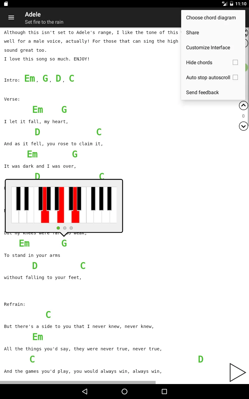 Guitar chords and tabs | Indus Appstore | Screenshot