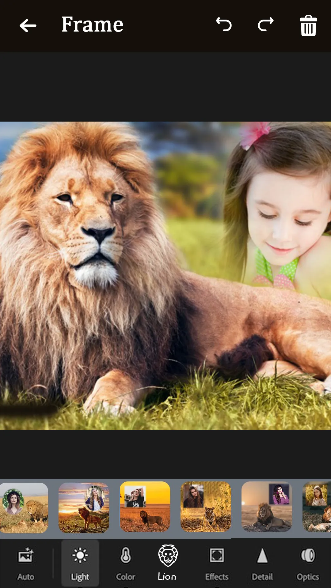 Lion Photo Editor | Indus Appstore | Screenshot