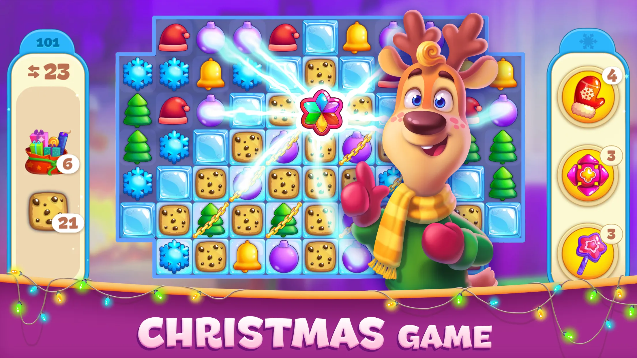 Christmas Sweeper 4 - Match-3 | Indus Appstore | Screenshot