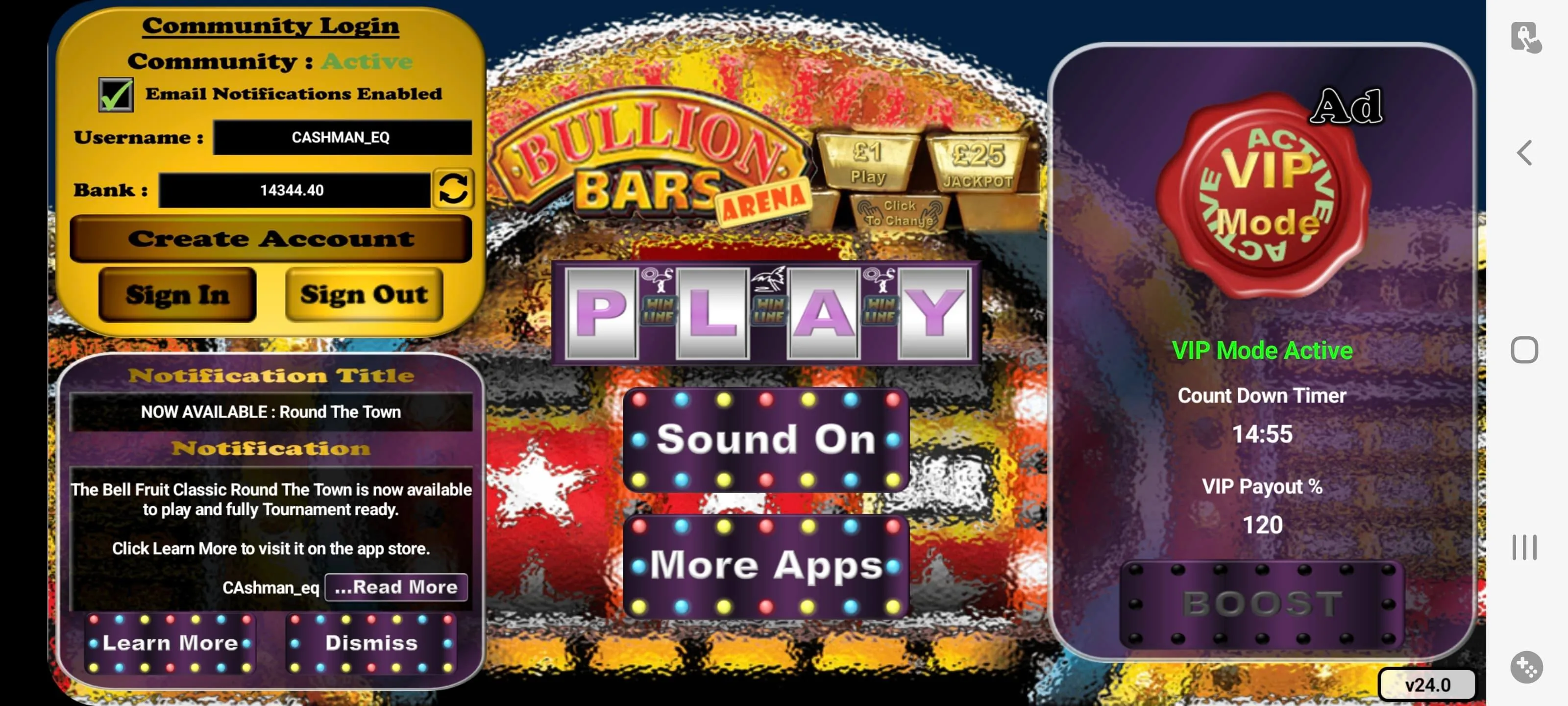 Bullion Bars Arena UK Slot | Indus Appstore | Screenshot