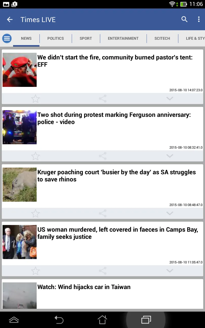 South Africa News | Indus Appstore | Screenshot