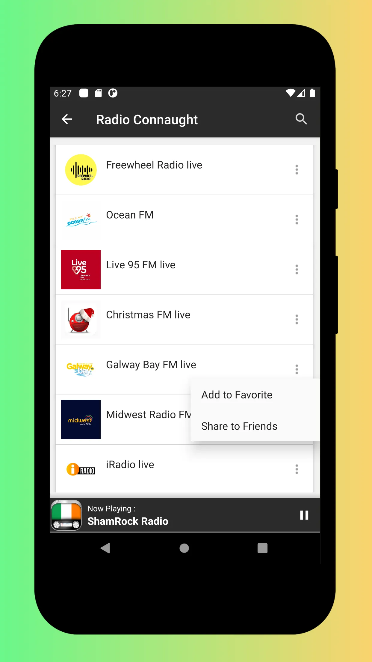 Radio Ireland FM - Irish Radio | Indus Appstore | Screenshot