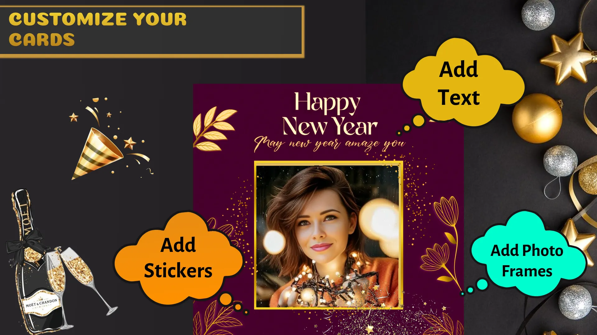 NewYear Cards & Photo Editor | Indus Appstore | Screenshot