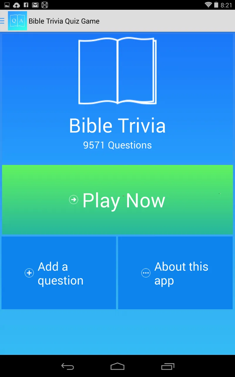 Bible Trivia Game | Indus Appstore | Screenshot