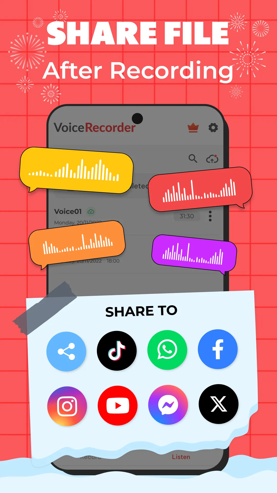 Voice Recorder - Voice memos | Indus Appstore | Screenshot