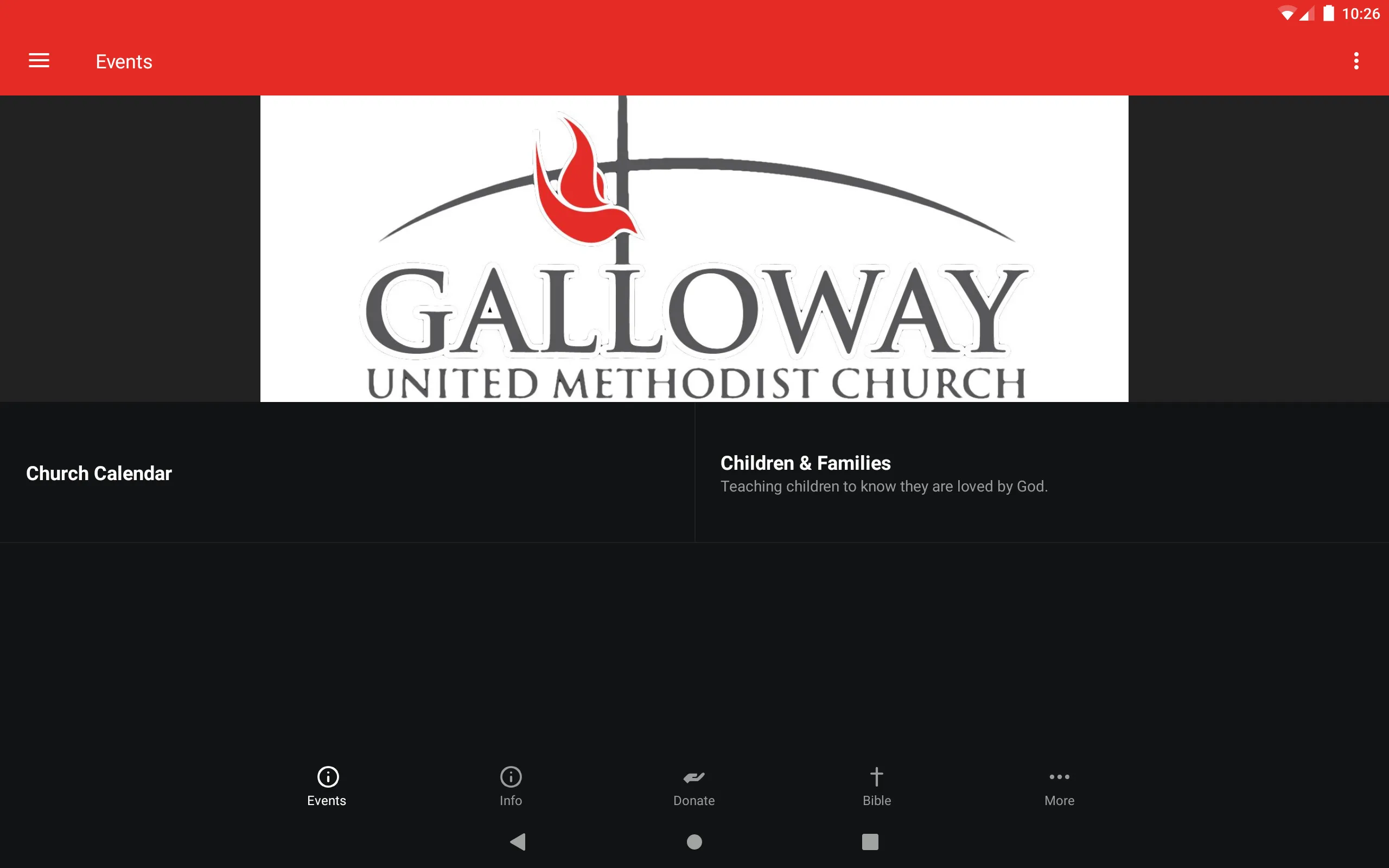 Galloway UMC | Indus Appstore | Screenshot