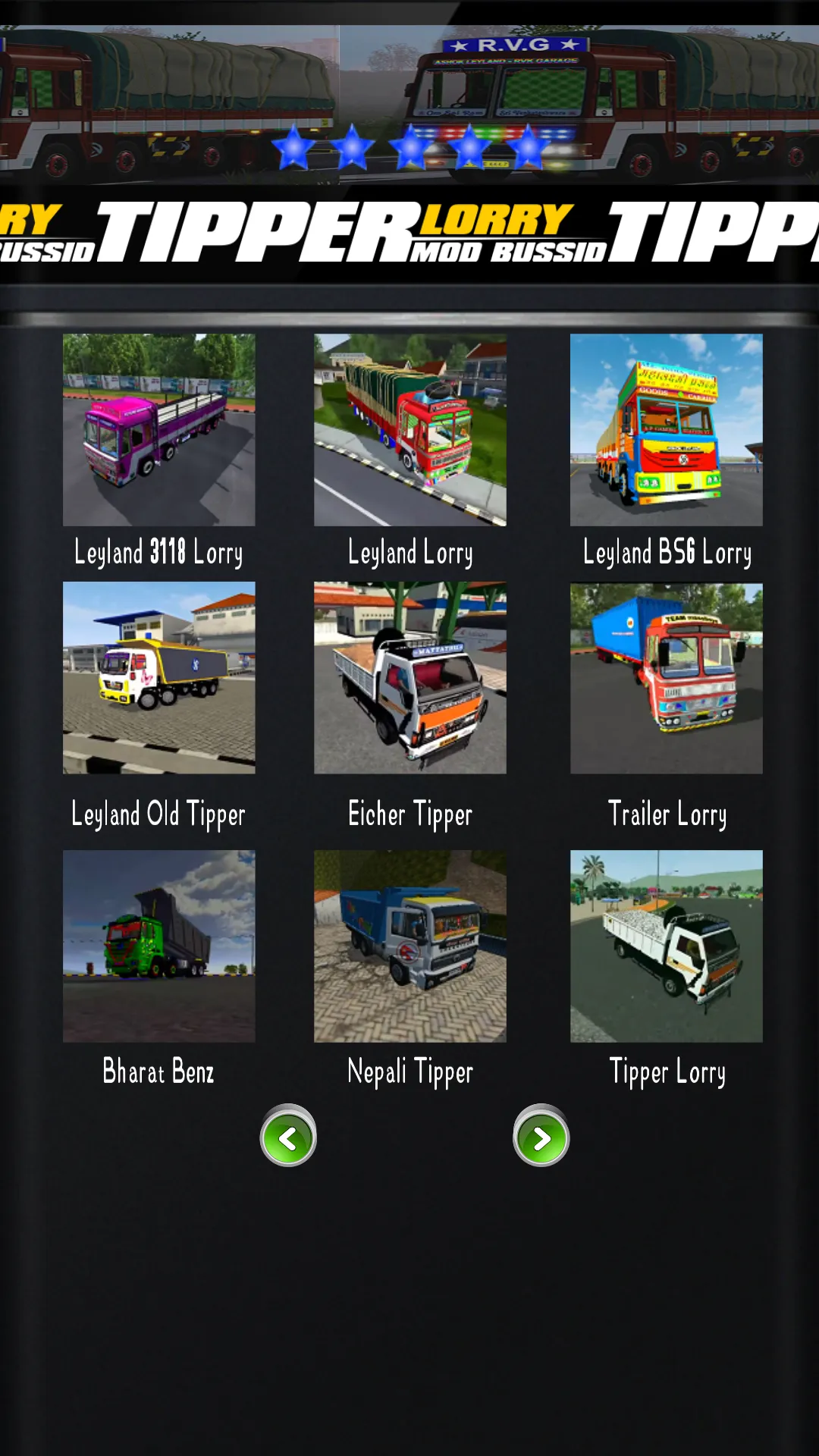 Tipper Lorry Mod Bussid | Indus Appstore | Screenshot