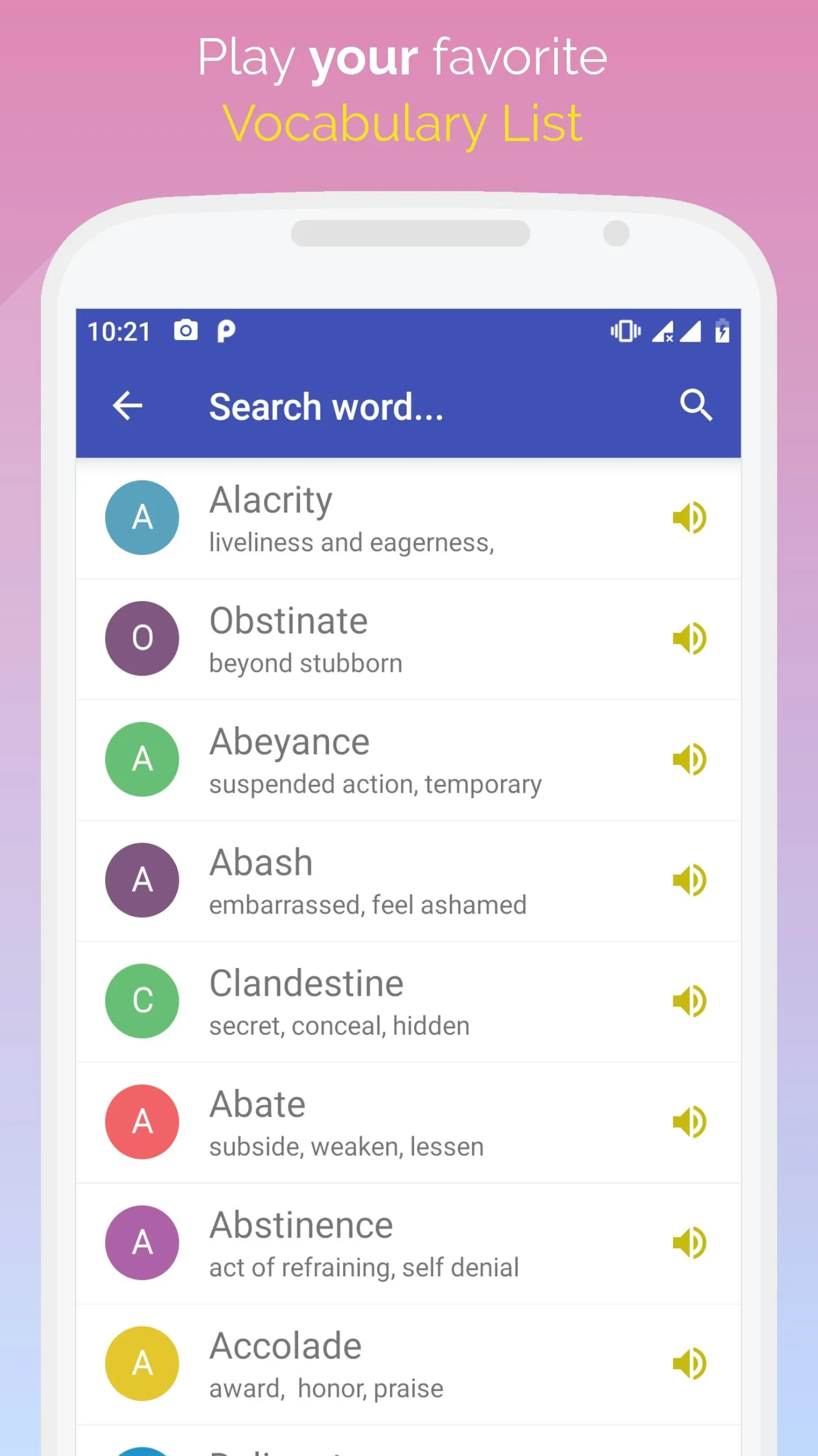 Mnemonic Dictionary - Fastest  | Indus Appstore | Screenshot