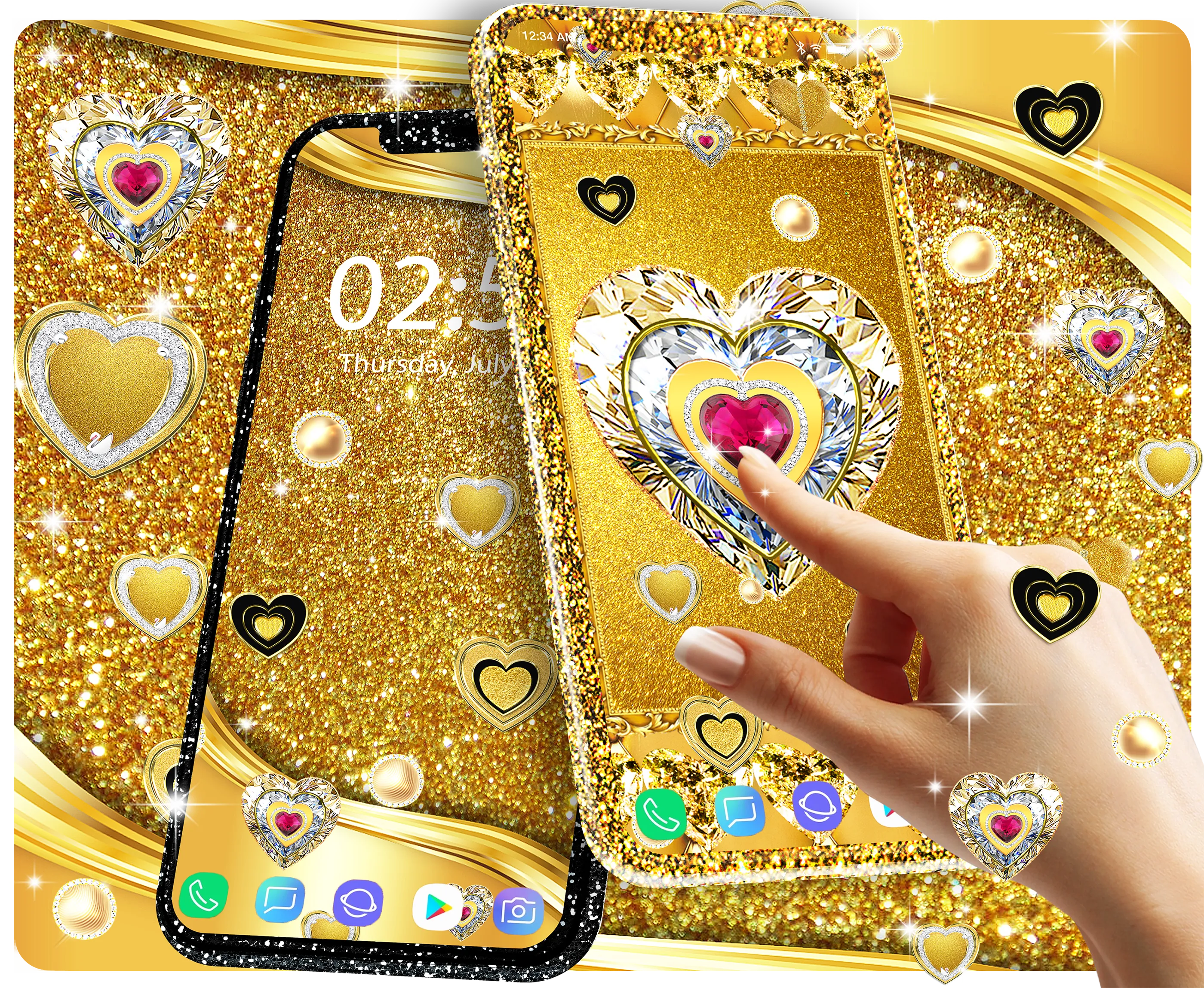 Gold live wallpaper | Indus Appstore | Screenshot