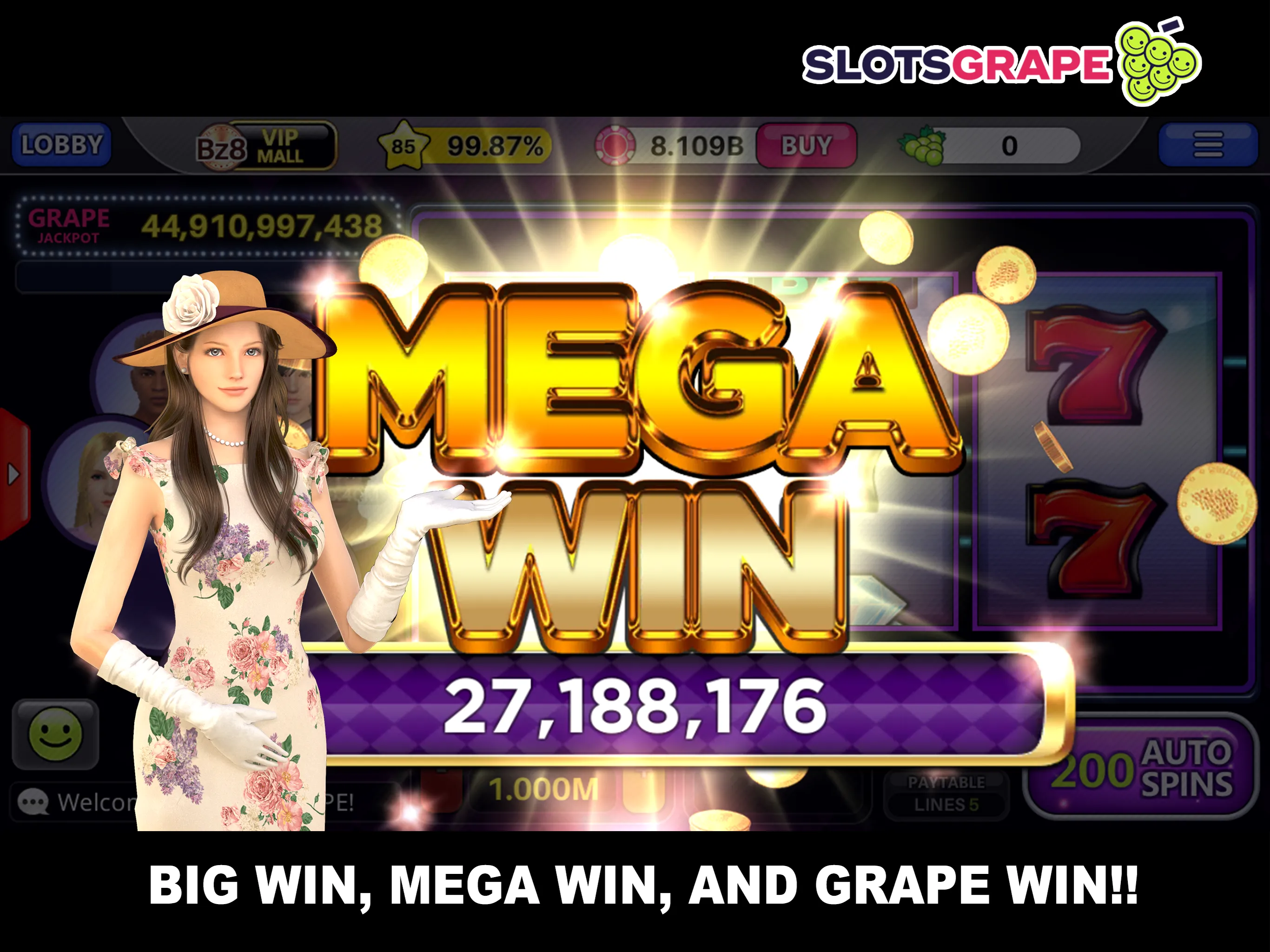 SLOTS GRAPE - Casino Games | Indus Appstore | Screenshot