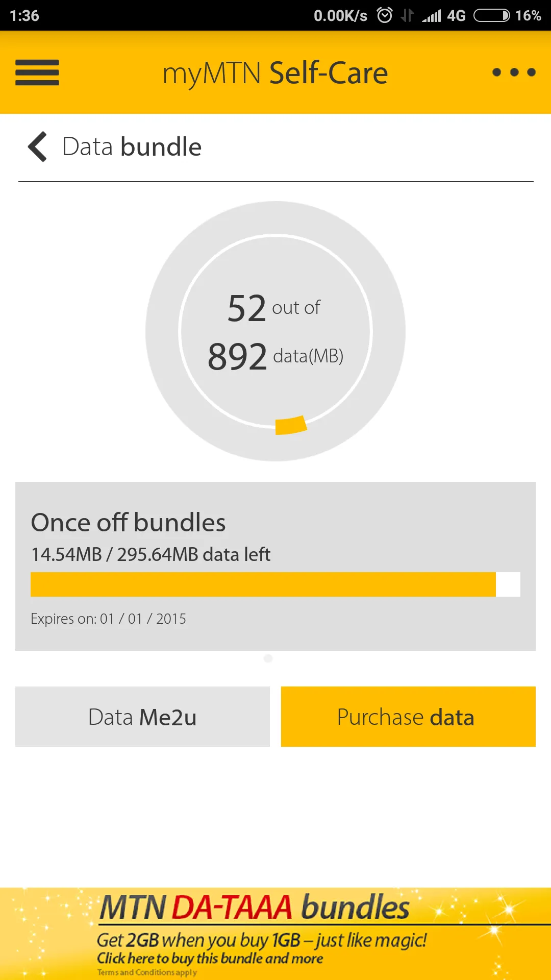 MyMTN | Indus Appstore | Screenshot