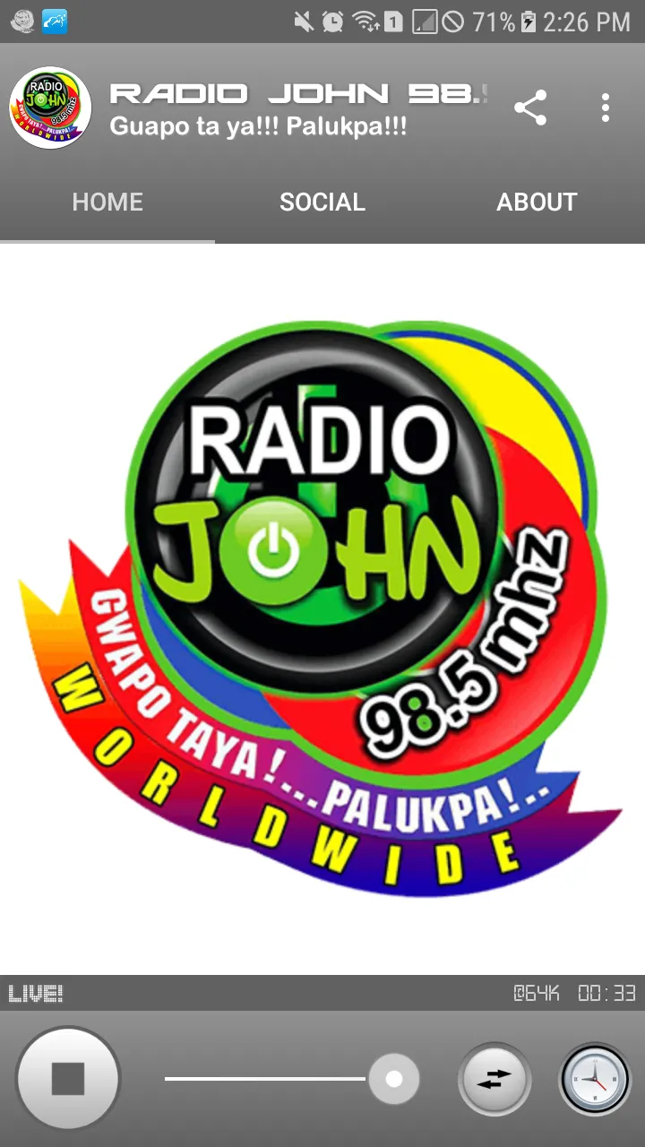 Radio John 98.5 Binalbagan | Indus Appstore | Screenshot