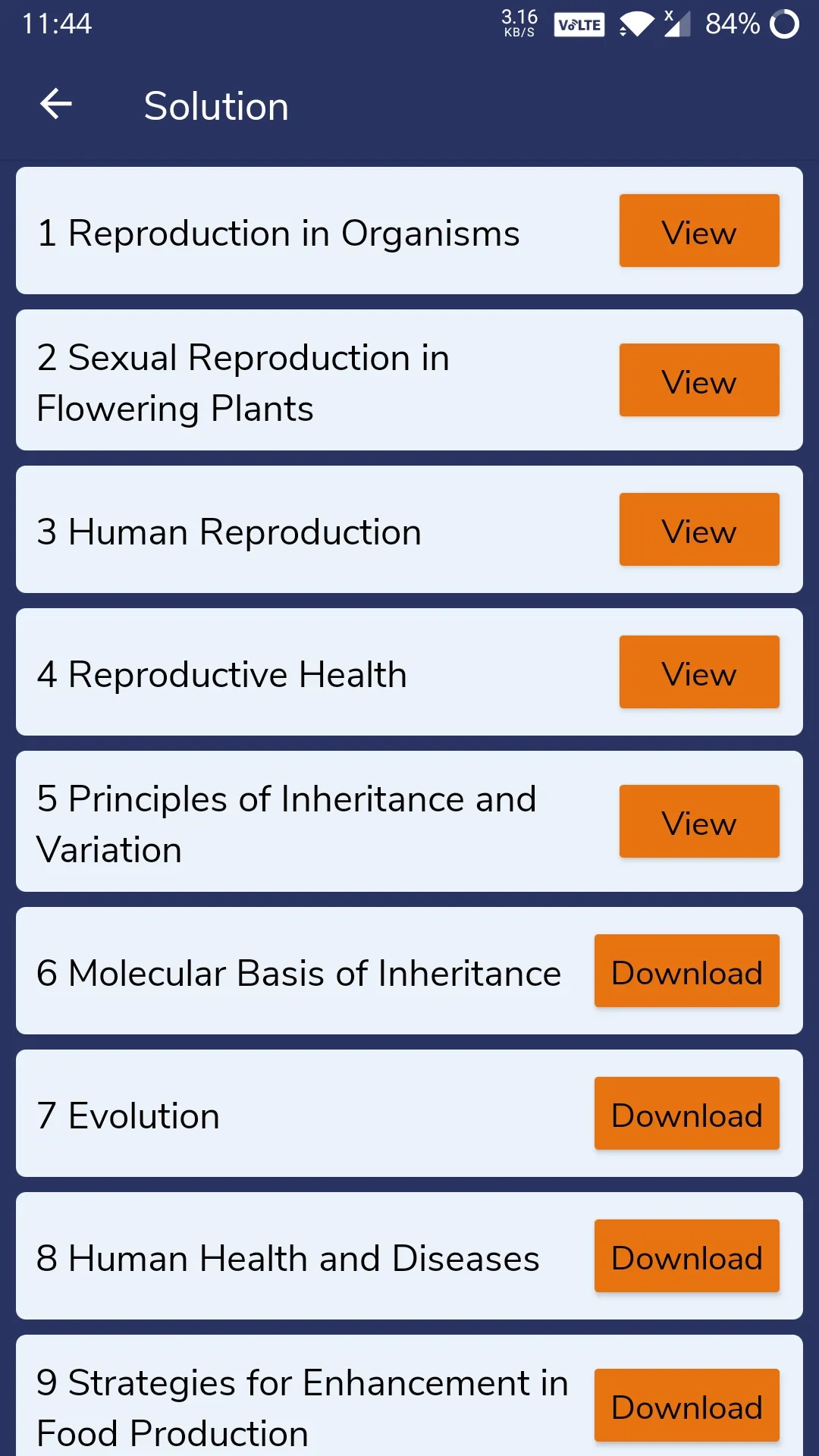 12th Biology Solution | Notes | Indus Appstore | Screenshot