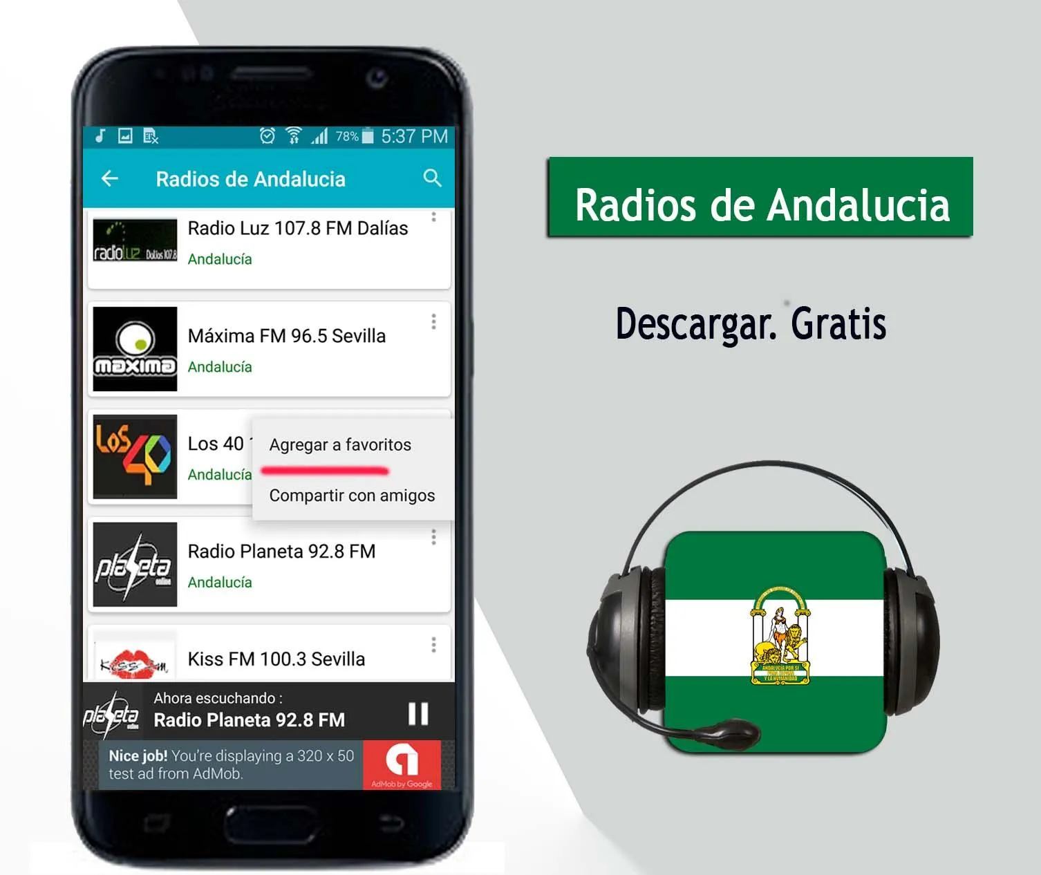 Radios de Andalucia | Indus Appstore | Screenshot