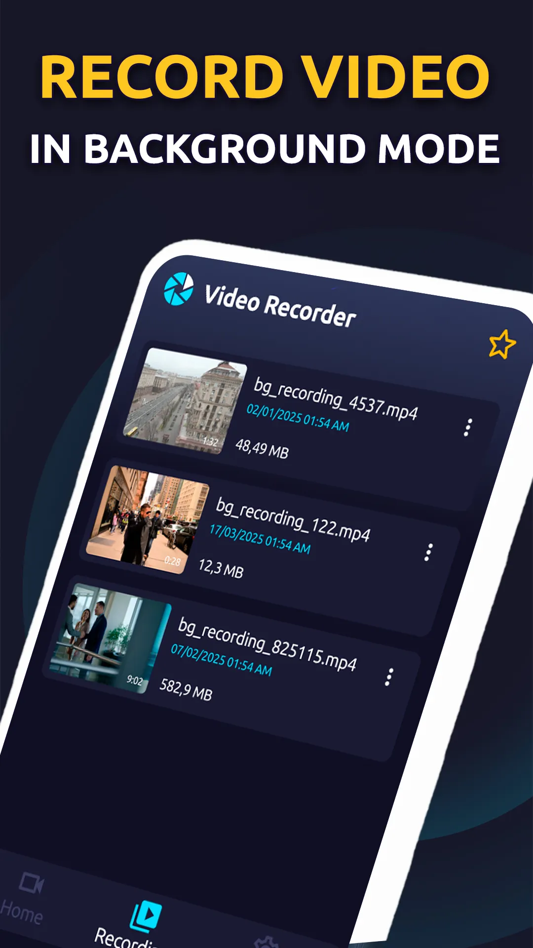 Background Video Recorder | Indus Appstore | Screenshot