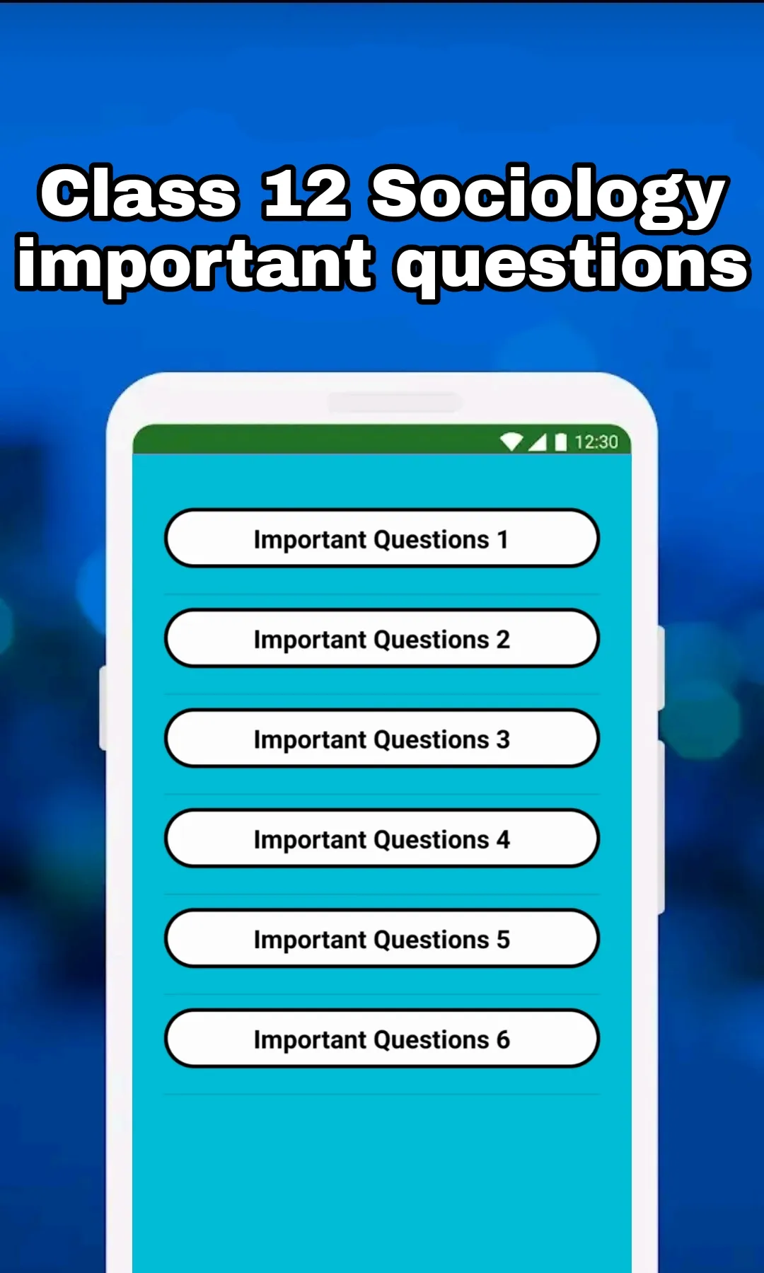 Class 12 Sociology English | Indus Appstore | Screenshot