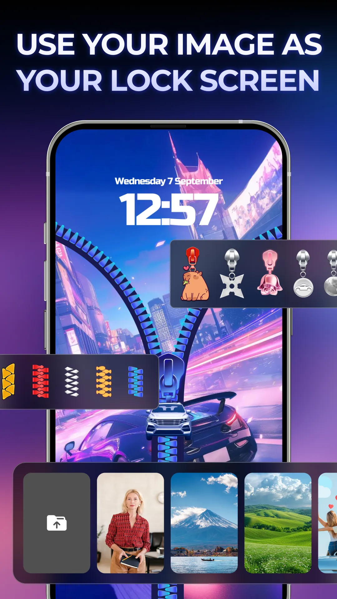 Zipee - Zipper Lock Screen | Indus Appstore | Screenshot