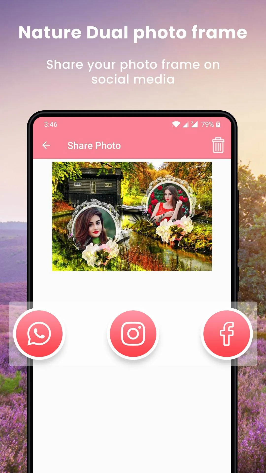 Nature Dual Photo Frame | Indus Appstore | Screenshot