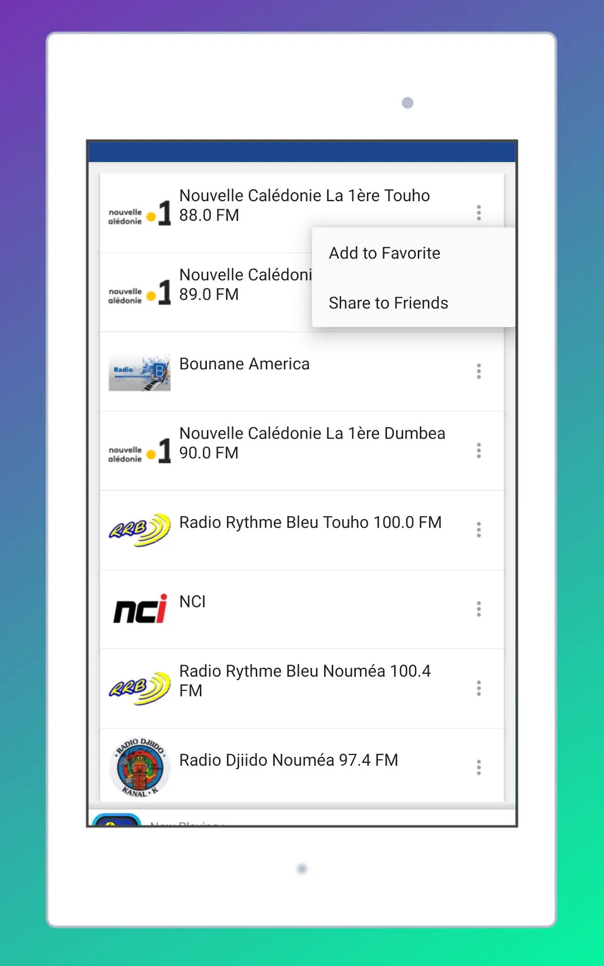 Radio NewCaledonia FM + Online | Indus Appstore | Screenshot